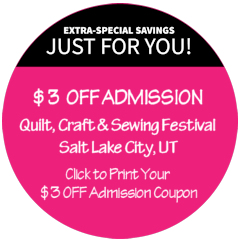 Quilt, Craft & Sewing Festival Admission Coupon
