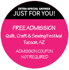 Quilt, Craft & Sewing Festival Admission Coupon
